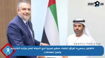 «تعاون رسمي» أوراق اعتماد سفير صربيا لدى الدولة تصل وزارة الخارجية وتعزز العلاقات